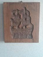 Oude Houten Koekplank - Speculaasplank VOC-Schip izgs, Antiek en Kunst, Ophalen
