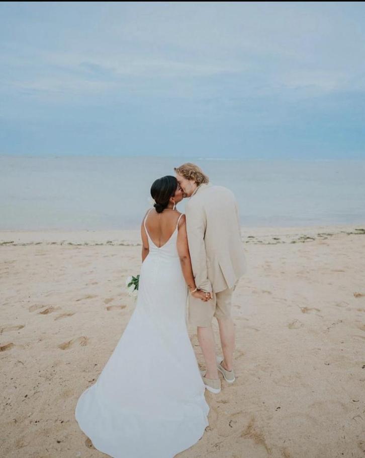 Linea Rafaelli trouwjurk, Kleding | Dames, Trouwkleding en Trouwaccessoires, Zo goed als nieuw, Trouwjurk, Wit, Ophalen of Verzenden