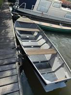Stalen roeiboot met Mercury 5pk buitenboordmotor – vaarklaar, Watersport en Boten, Ophalen, Gebruikt, Overige typen, Motorboot