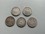 5x zilveren 3 mark Duitsland, Ophalen of Verzenden, Duitsland