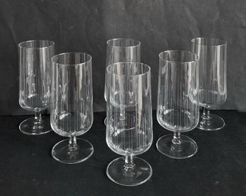 Andries Copier 6 kristallen bierglazen. 1965 beschikbaar voor biedingen