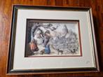 Schilderij Anton Pieck 31 x 39 cm 3D, Antiek en Kunst, Ophalen