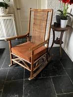 Houten schommelstoel, Huis en Inrichting, Stoelen, Ophalen, Riet of Rotan, Gebruikt, Bruin