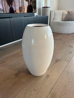 Mooie grote vaas, Ophalen, 50 tot 75 cm, Wit, Aardewerk of Porselein
