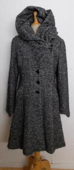 Mooie grijze wol mix jas met capuchon van Erich Fend! 40, Verzenden, Zo goed als nieuw, Maat 38/40 (M), Grijs