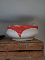 Vintage Oranje-Witte Schaal, Ophalen of Verzenden