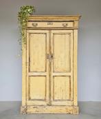 Antieke sleetse meidenkast vintage linnenkast brocante kast, Ophalen of Verzenden