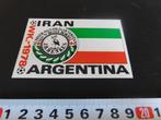 sticker WK 1978 Argentina  IRAN Henkes 'n beste borrel, Verzamelen, Ophalen, Zo goed als nieuw, Bedrijf of Vereniging