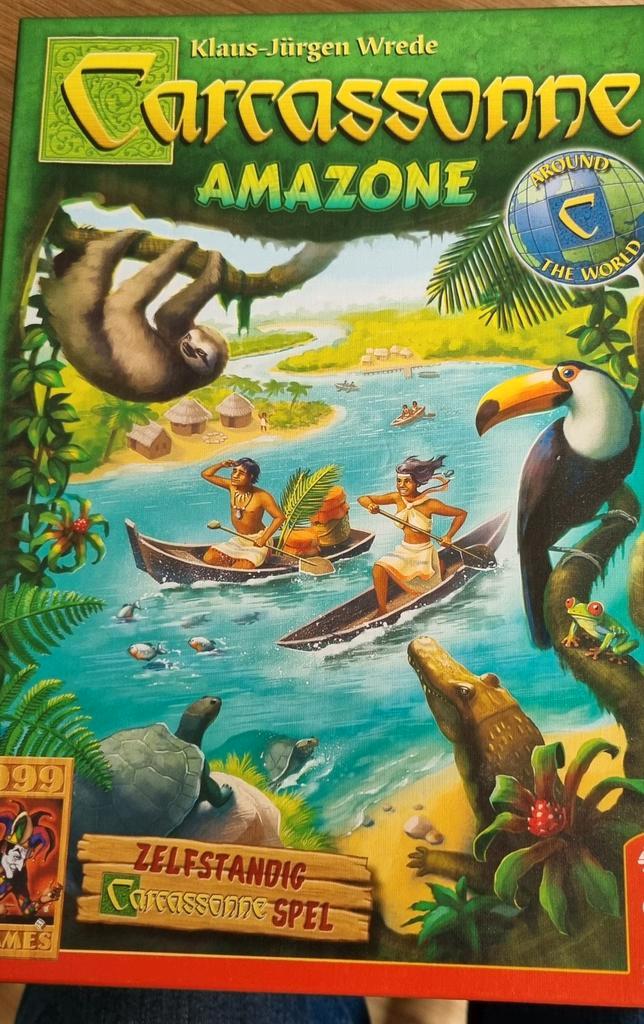 Carcassonne Amazone - Bordspel, Hobby en Vrije tijd, Gezelschapsspellen | Bordspellen, Zo goed als nieuw, Een of twee spelers