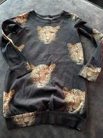 Zwarte jurk met luipaardprint maat 86, Kinderen en Baby's, Babykleding | Maat 86, Ophalen of Verzenden, Meisje, Jurkje of Rokje
