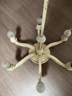 houten kroonluchter, Huis en Inrichting, Lampen | Kroonluchters, Ophalen, Gebruikt, Hout, Vintage