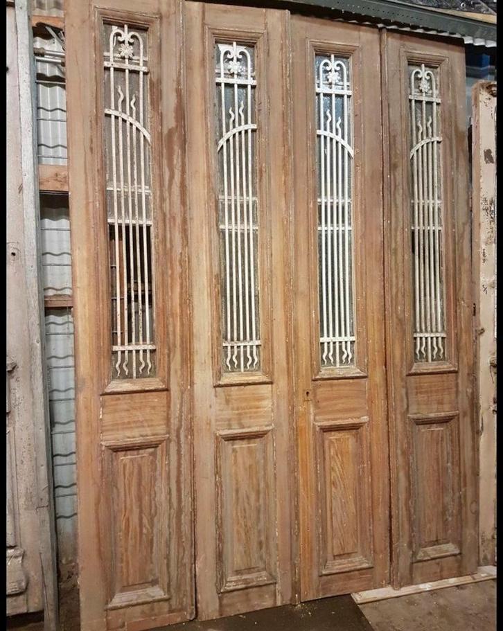 ANTIEKE 4 SLAG DEUR 194 X 272 CM ANTIEKE BOUWMATERIALEN, Antiek en Kunst, Curiosa en Brocante, Ophalen of Verzenden