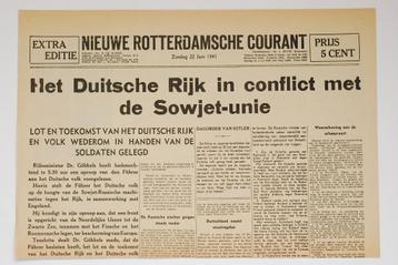 22 juni 1941 - Nieuwe Rotterdamsche Courant | Heruitgave beschikbaar voor biedingen