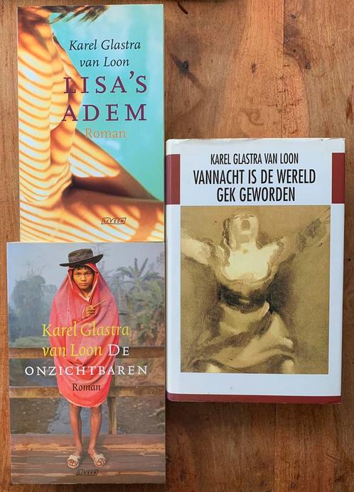 3x Karel Glastra van Loon - Lisa’s Adem/ De Onzichtbaren/…, Boeken, Romans, Zo goed als nieuw, Ophalen of Verzenden