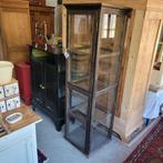 Brocante oude smalle vitrinekast servieskast winkelkast, Ophalen, Minder dan 50 cm, Gebruikt, Rian.verbeet@gmail.com