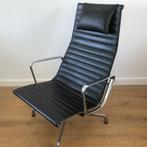 Vitra Eames fauteuil stoel EA 124 gepolijst leer vintage, Huis en Inrichting, Fauteuils, Ophalen of Verzenden, Gebruikt, Leer