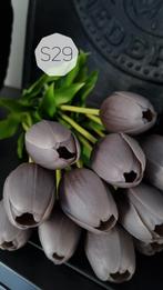 Real touch tulpen / nep tulpen grijs -S29-, Nieuw, Ophalen of Verzenden