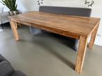 Teak Eettafel 100x220cm, Ophalen, Gebruikt, 100 tot 150 cm, Teakhout