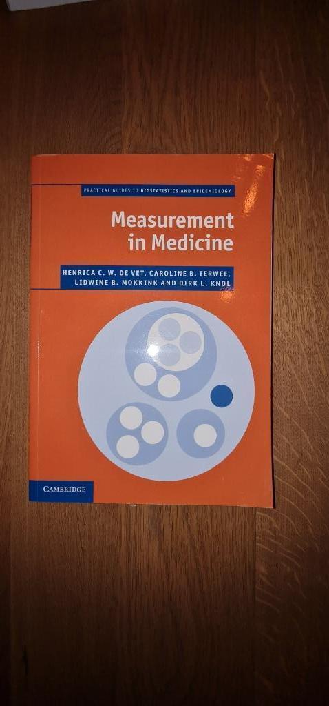 Measurement in Medicine – Engels, Boeken, Studieboeken en Cursussen, Zo goed als nieuw, WO, Beta, Ophalen of Verzenden