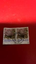 Nederland huis spitsmuis 2x, Verzenden, Gestempeld