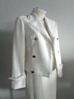 SCEE by Twin Set doublebreasted roomwit jasje Large NIEUW, Kleding | Dames, Maat 38/40 (M), Twinset, Wit, Nieuw