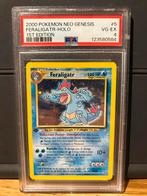 Feraligatr Holo 2000 Neo Genesis 1st Ed PSA 4, Ophalen of Verzenden, Gebruikt, Losse kaart, Foil