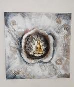 Boeddha op canvas doek, Ophalen, 50 tot 75 cm, Overige typen, 50 tot 75 cm