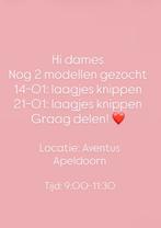 MODEL GEZOCHT!  laagjes knippen apeldoorn!, Vacatures, Overige uren, MBO, Vanaf 1 jaar, Overige vormen