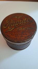 vintage Rapide ledercrème blikje – jaren '30-'50, Ophalen of Verzenden, Zo goed als nieuw, Overige, Overige merken
