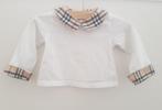 Burberry Baby shirtje wit 62, Kinderen en Baby's, Babykleding | Maat 62, Nieuw, Ophalen of Verzenden