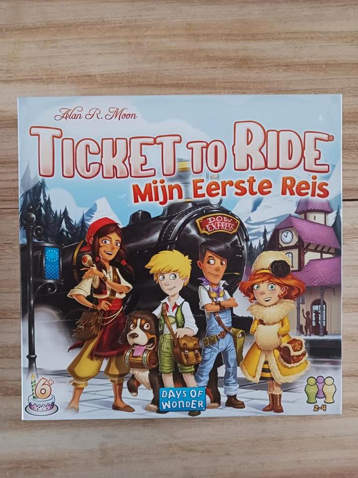 Ticket to Ride: Mijn Eerste Reis - Bordspel, Hobby en Vrije tijd, Gezelschapsspellen | Bordspellen, Zo goed als nieuw, Een of twee spelers