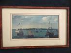 Zicht op Hoorn.  €7.00, Antiek en Kunst, Kunst | Etsen en Gravures, Ophalen of Verzenden