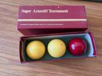 setje biljartballen 56mm in doos, Sport en Fitness, Biljarten en Poolen, Ophalen, Gebruikt, Keu of Ballen