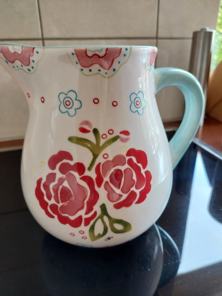 aardewerk sap/melk/water kan, Jet ter steege helemaal gaaf., Overige typen, Ophalen of Verzenden, Zo goed als nieuw, Overige stijlen