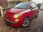 Fiat 500 1.2 Rosa 135.000km  Panoramadak Airco Half leer, Auto's, 4 cilinders, 840 kg, Leder en Stof, Handgeschakeld