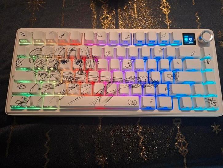 Epomaker aula f75 max met custom keycaps, Computers en Software, Toetsenborden, Nieuw, Ophalen of Verzenden