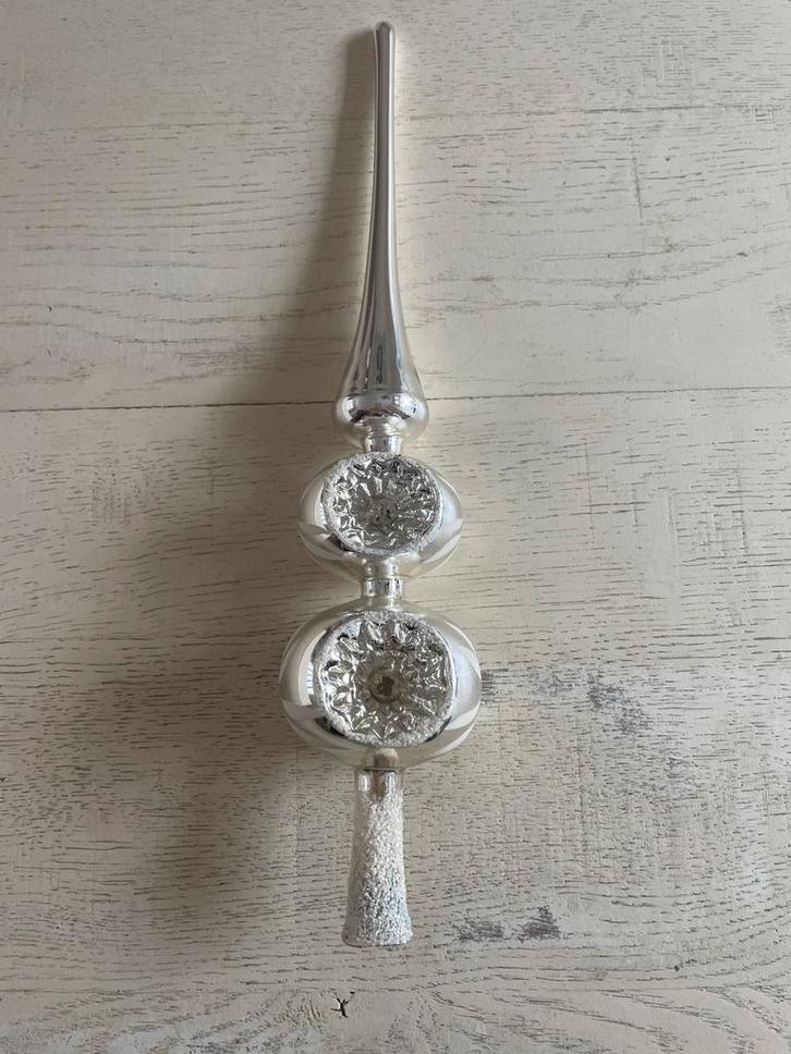 Vintage kerstboompiek | kerstbal, Diversen, Kerst, Gebruikt, Ophalen of Verzenden