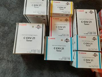 Toners Canon C-EXV 21 8 stuks origineel beschikbaar voor biedingen