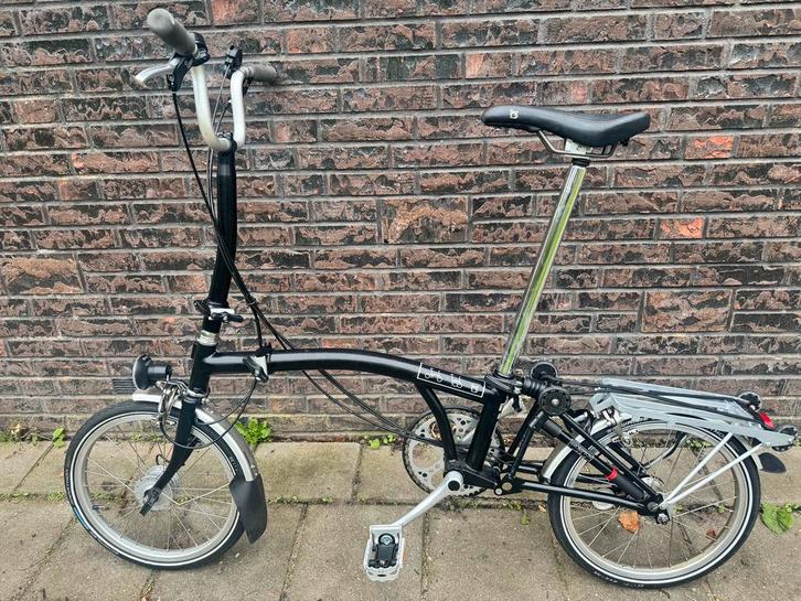 Brompton vouwfiets H3R, Fietsen en Brommers, Fietsen | Vouwfietsen, Zo goed als nieuw, Brompton, 16 tot 18 inch, Ophalen