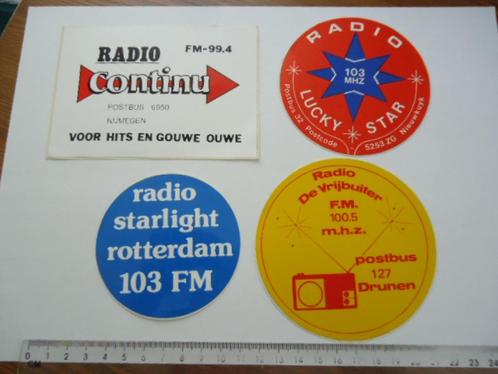 sticker oud RADIO PIRAAT piraten Nieuwkuijk drunen nijmegen, Verzamelen, Stickers, Zo goed als nieuw, Bedrijf of Vereniging, Verzenden