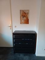 Zwart 4 laden keuken trolley kast Ikea, Huis en Inrichting, Kasten | Ladekasten, Ophalen, 25 tot 50 cm, Metaal, Minder dan 100 cm