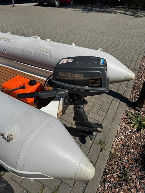 Suzuki 6pk kortstaart, Watersport en Boten, Buiten- en Binnenboordmotoren, Zo goed als nieuw, Benzine, 5 tot 10 pk, Ophalen