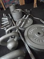 Complete Halterset Gietijzer - Gorilla Sports, Sport en Fitness, Fitnessmaterialen, Ophalen, Gebruikt, Benen, Halterset
