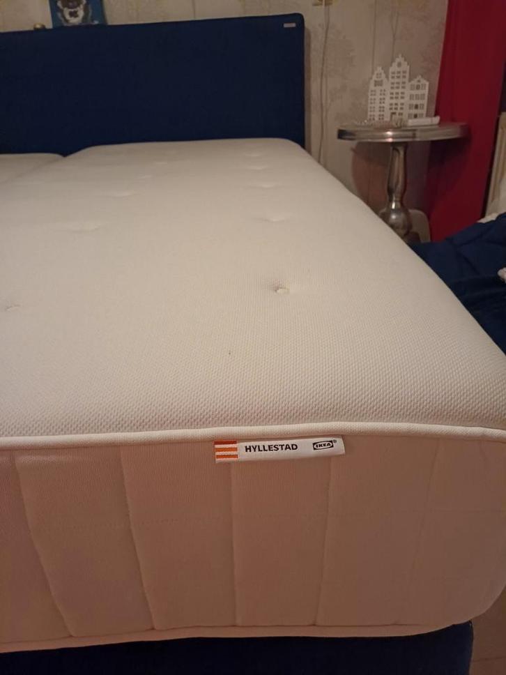 2 stuks Ikea Hyllestad traagschuim matras 90x200, Huis en Inrichting, Slaapkamer | Bedden, Zo goed als nieuw, Eenpersoons, 90 cm