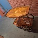 Vintage Theewagen barwagen serveerwagen, Ophalen, Rechthoekig, Minder dan 55 cm, 60 cm of meer