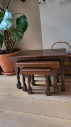 Vintage tafeltjes, Ophalen, Zo goed als nieuw, Hout, Minder dan 55 cm
