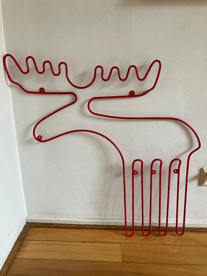 Vintage IKEA Sprallig Eland rendier kapstok jaren ’90 Zweeds, Diversen, Kerst, Zo goed als nieuw, Ophalen