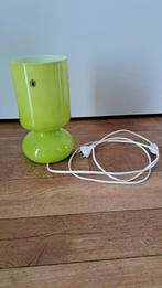 Groene glazen tafellamp, Ophalen, 100 tot 150 cm, Modern, Glas