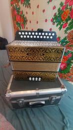 Hohner goudbrand/pokerwork, Muziek en Instrumenten, Accordeons, Ophalen, Overige formaten, Zo goed als nieuw, Knopaccordeon
