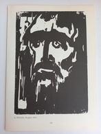 Emile Nolde: De Profeet Houtsnede prent jaren 60/80, Antiek en Kunst, Ophalen of Verzenden